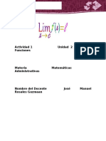 Actividad 1 Unidad 2 Limites de Funciones