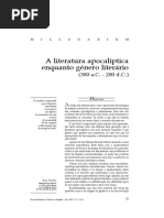 A Literatura Apocaliptica Enquanto Genero Literario