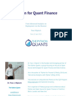 Python Quant Platform for Financial Analytics via the Browser