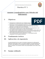 Granulometria Por Metodo Del Hidrometro UNSA