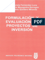 FormulaciÃ N y Evaluaciã N de Proyectos de Inversiã N