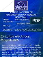 Magnitudes Eléctricas, Circuitos en Serie, Paralelo y Mixtos