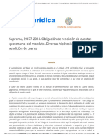 Suprema, 29877-2014. Obligación de Rendición de Cuentas Que Emana Del Mandato. Diversas Hipótesis de Juicios de Rendición de Cuenta - Www.i-Juridica