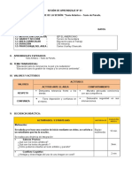 SESIÓN de APRENDIZAJE 1 Tercero de Secundaria