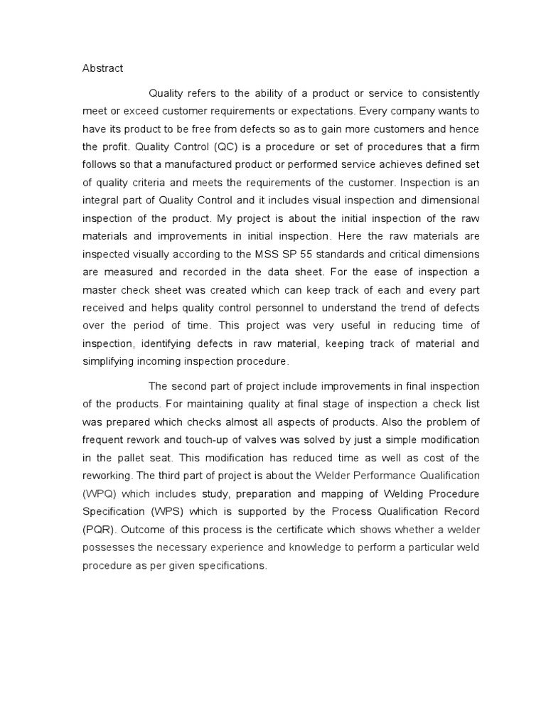 Enhancing Quality Control Processes | PDF