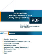 Implementing A Holistic Approach To Your Quality Management System