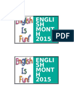 English Month 2015
