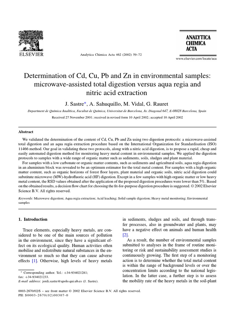 Analytica Chimica Acta Volume 462 Issue 1 2002 [Doi 10.1016/s0003 ...