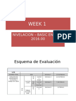 Week 1: Nivelacion - Basic English 2016.00
