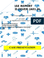 Case Report Typhoid Fever (A01.0)