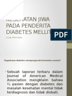 Kesehatan Jiwa Pada Penderita Diabetes Mellitus