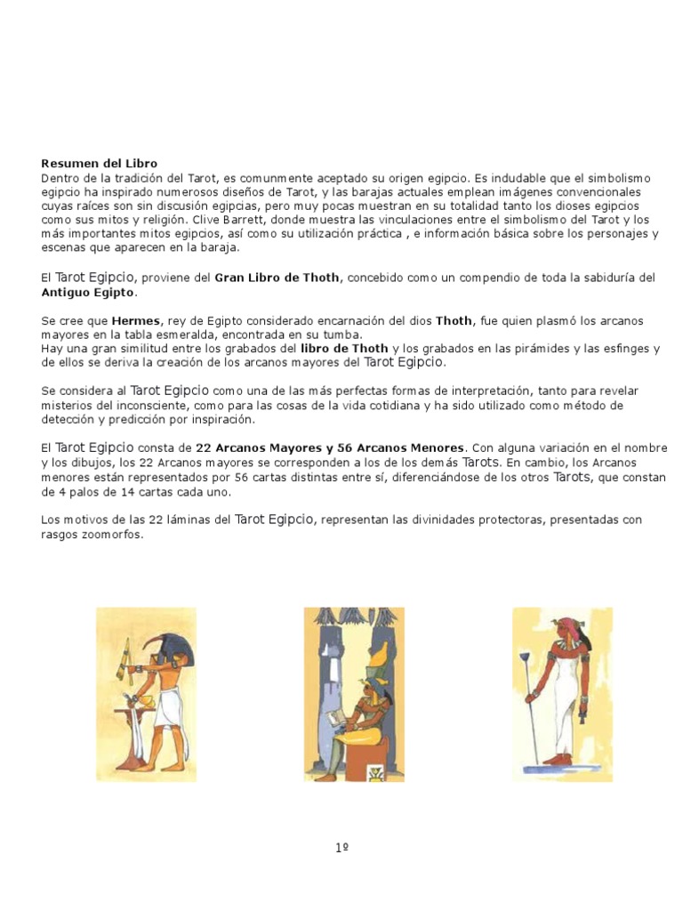 Curso Tarot Egipcio | PDF | Tarot | Antiguo Egipto
