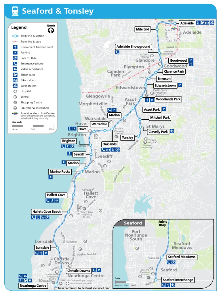 Seaford & Tonsley Train Timetable 200714