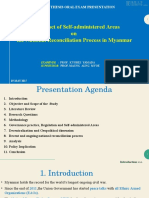 The Impact of Self-Administered Areas On The National Reconciliation Process in Myanmar