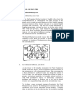 IV. Professional Gruidelines A. Role of The Panel Chairperson