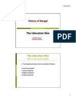 The Liberation War The Liberation War: History of Bengal History of Bengal