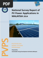 National Survey Report of PV Power Applications in Malaysia 2014