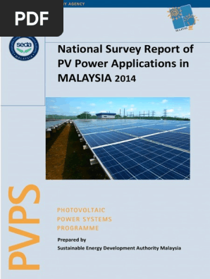 National Survey Report of PV Power Applications in Malaysia 2014 