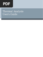 Thermal Analysis User's Guide: Siemens Siemens Siemens