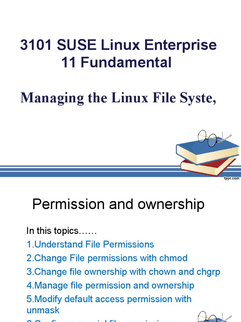 04 Managing File Permission And Ownership Utility Software Operating System Technology