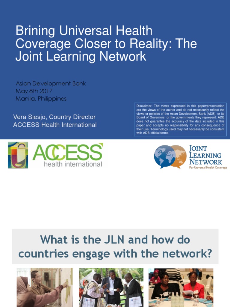 Bringing Universal Health Coverage Closer To Reality - The Joint ...