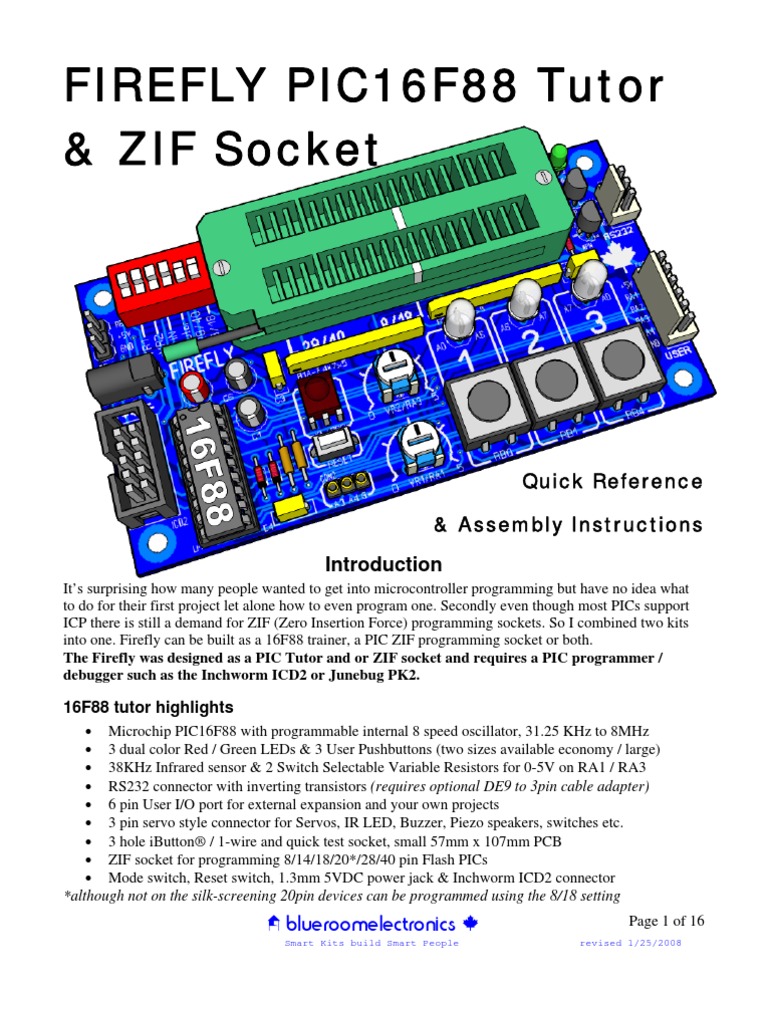Firefly Assembly Instructions Electrical Connector Equipment