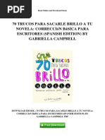 Download 70-trucos-para-sacarle-brillo-a-tu-novela-correccion-basica-para-escritores-spanish-edition-by-gabriella-campbellpdf by astora SN349300170 doc pdf