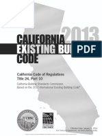 2013 California Existing Building Code Cover