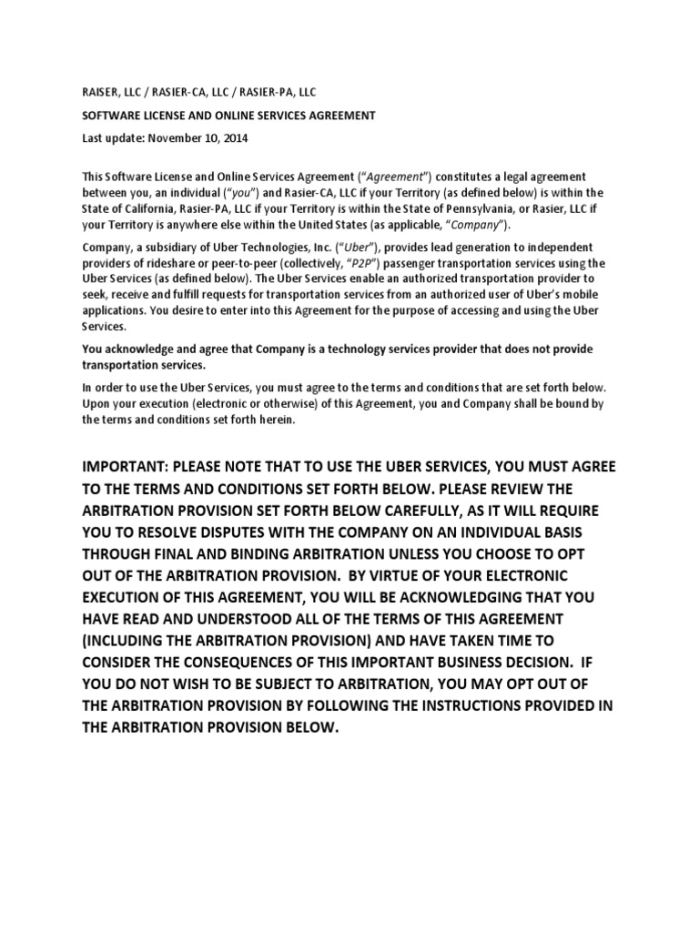 Rasier LLC Software License Agreement | PDF | License | Confidentiality