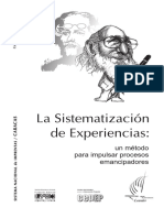 La sistematizacion de experiencias un metodo para impulsar procesos emancipadores.pdf