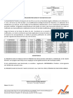 Notificación por aviso N° 030 mayo de 2017