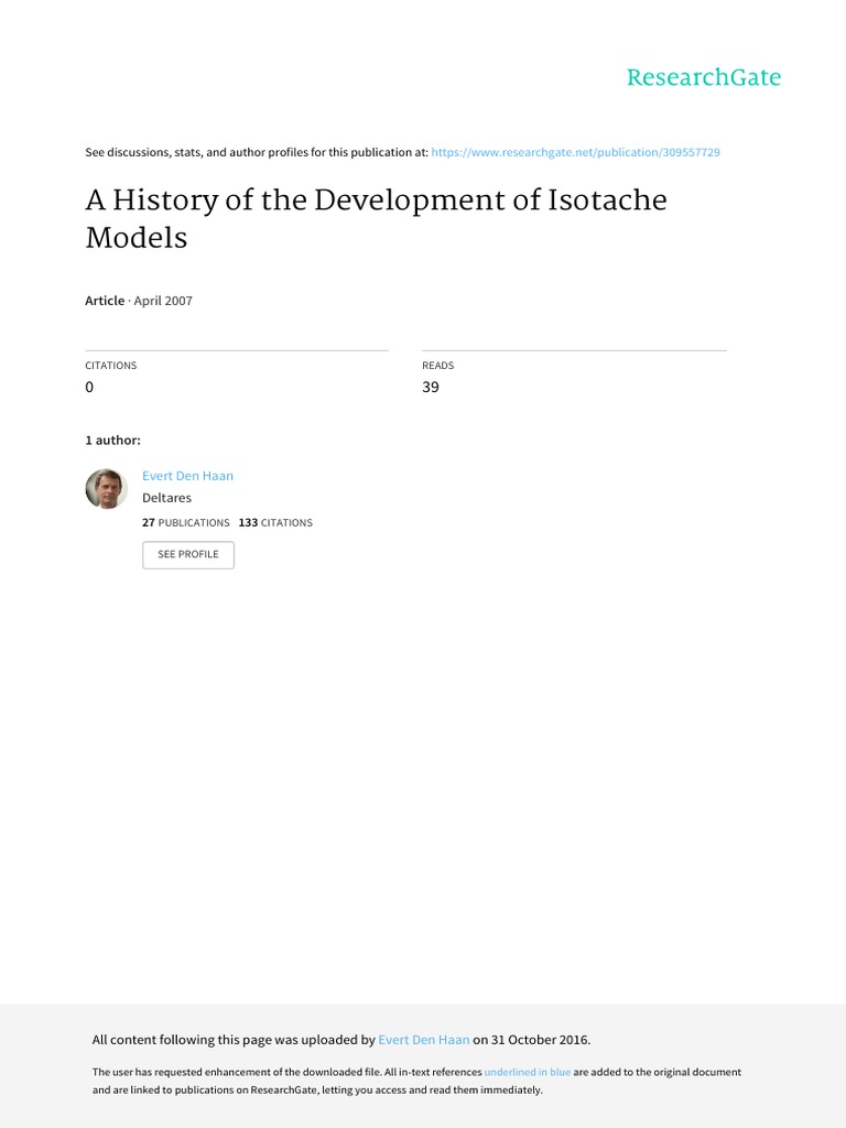 Development of Isotache Models | PDF | Creep (Deformation ...