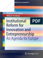 Institutional Reform for Innovation and Entrepreneurship An