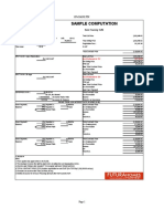 Sample Computation: 10% Bank Fin