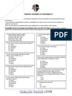 Questionario Anonimo Di Gradimento