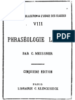 Meissner - Phraséologie Latine