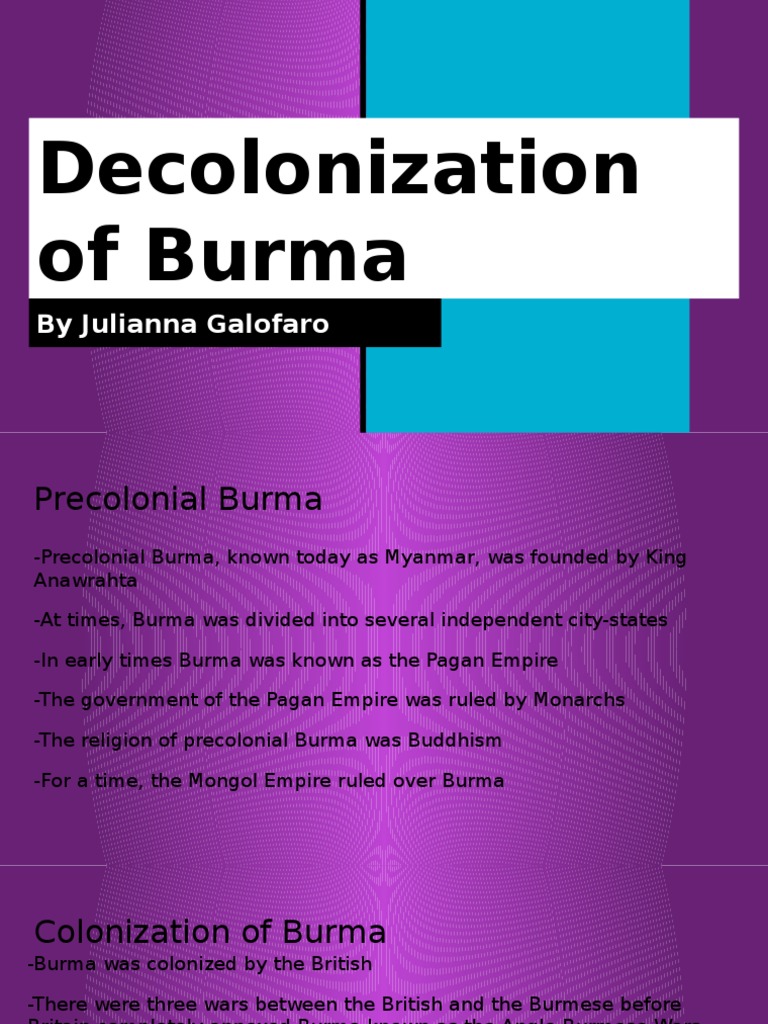 Decolonization and Independence of Burma | PDF | Myanmar | Politics Of ...