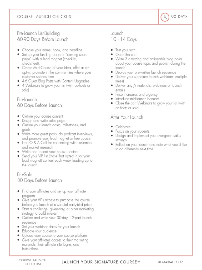 Course Launch Kit PDF PDF | PDF | Web Software | Multimedia