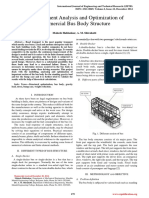 Finite Element Analysis and Optimization of Commercial Bus Body Structure