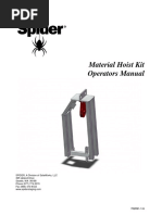 Material Hoist Kit Operators Manual PDF