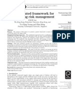 An Integrated Framework for Outsourcing Risk Management