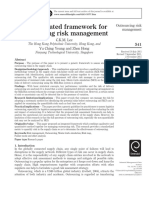 An Integrated Framework For Outsourcing Risk Management