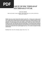 Download Jurnal Pengaruh Musik Terhadap Kecerdasan Otak Denny by Verananda Ariyanto SN349324986 doc pdf