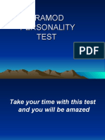 Pramod Personality Test