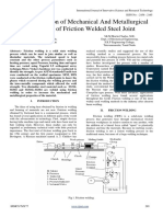 An Investigation of Mechanical and Metallurgical Properties of Friction Welded Steel Joint