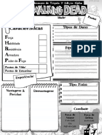 3D&T Alpha - Ficha de Personagem - The Walking Dead