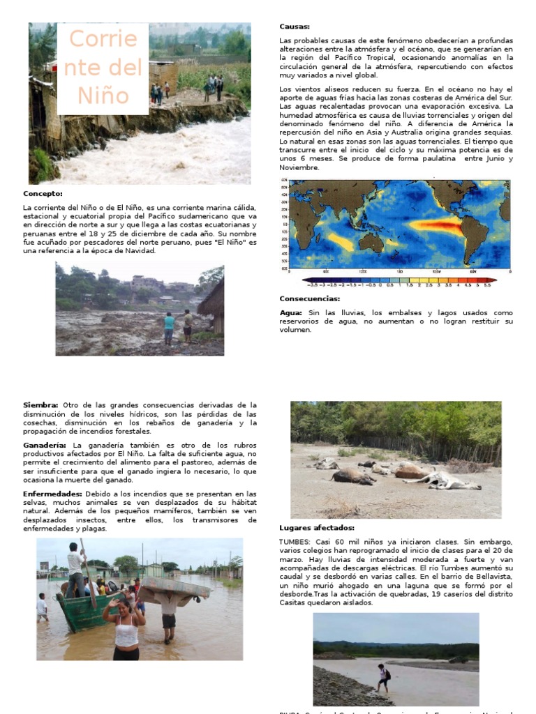 Corriente Del Niño | PDF | El niño | Geografía Física