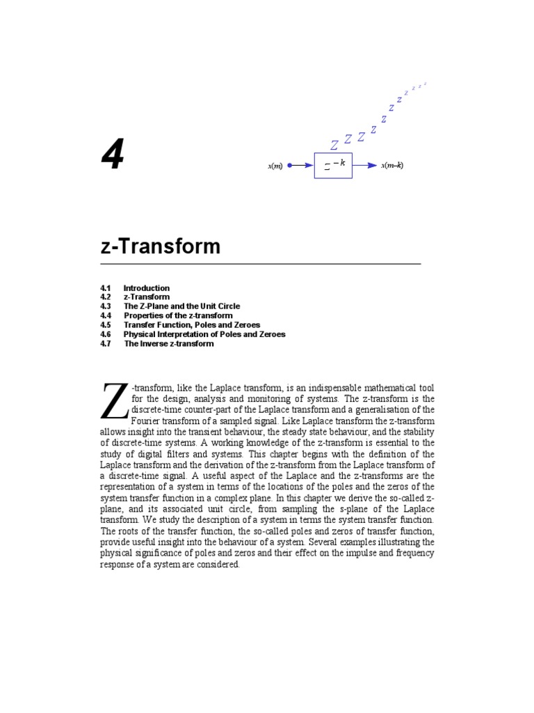 Z Transform PDF | PDF