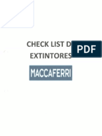Check List Extintores