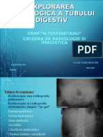 Explorarea Radiologica a Tubului Digestiv